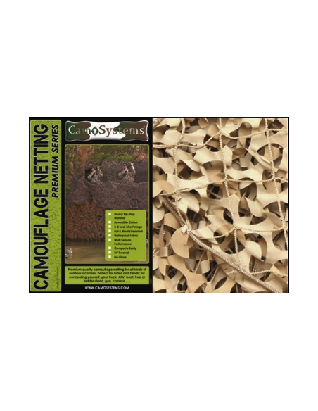 Filet de camouflage renforcé cordé 3x3m - Ducatillon